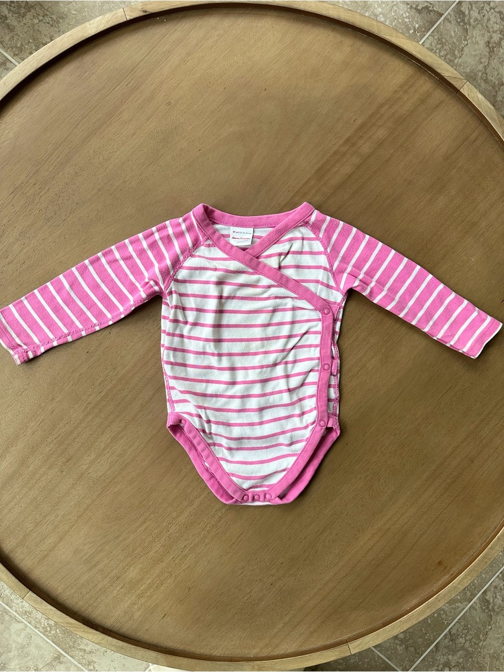 Hanna Andersson Organic Cotton Wrap Bodysuit, Size 18-24M / 80 cm